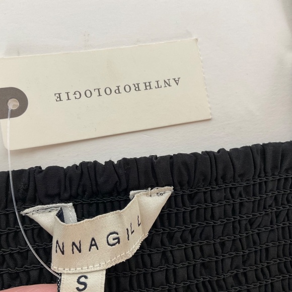 Anthropologie Ranna Gill Strapless Tulle Cropped Bustier Fashion Top Bla… - Picture 11 of 11